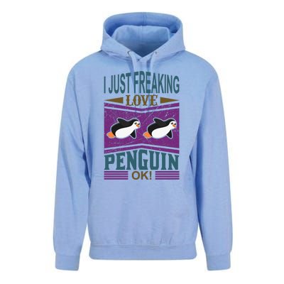 I Just Freaking Love Penguin Ok Unisex Surf Hoodie