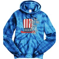 I Just Freaking Love Usa Ok Gift Usa Patriotic 4th Of July Gift Tie Dye Hoodie