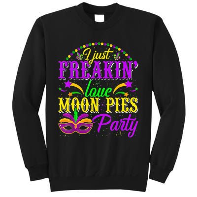 I Just Freakin Love Moon Pie funny Mardi Gras Party Sweatshirt