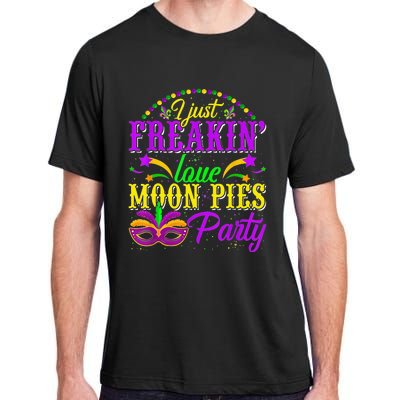 I Just Freakin Love Moon Pie funny Mardi Gras Party Adult ChromaSoft Performance T-Shirt