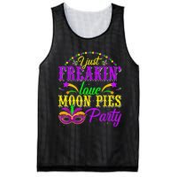 I Just Freakin Love Moon Pie funny Mardi Gras Party Mesh Reversible Basketball Jersey Tank