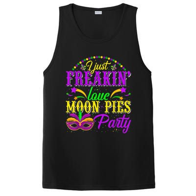 I Just Freakin Love Moon Pie funny Mardi Gras Party PosiCharge Competitor Tank