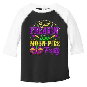 I Just Freakin Love Moon Pie funny Mardi Gras Party Toddler Fine Jersey T-Shirt