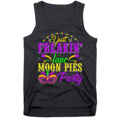 I Just Freakin Love Moon Pie funny Mardi Gras Party Tank Top