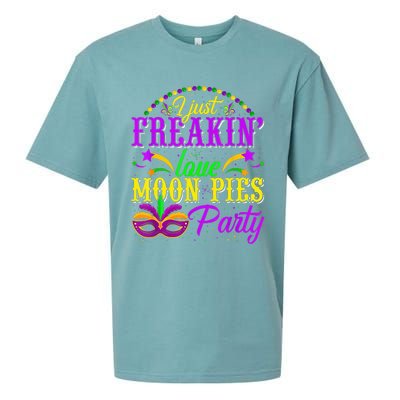 I Just Freakin Love Moon Pie funny Mardi Gras Party Sueded Cloud Jersey T-Shirt