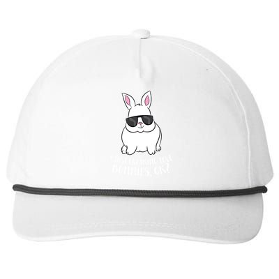 I Just Freaking Love Bunnys Ok Cute Rabbit With Sunglasses Gift Snapback Five-Panel Rope Hat