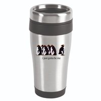 I Just Gotta Be Me Penguin 16oz Travel Tumbler
