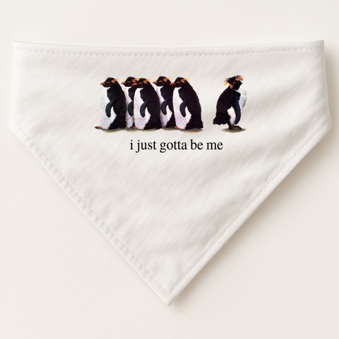 I Just Gotta Be Me Penguin USA-Made Doggie Bandana