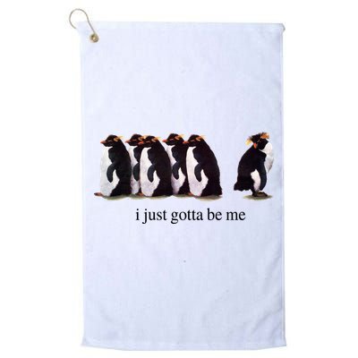 I Just Gotta Be Me Penguin Golf Towel