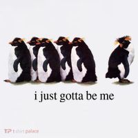 I Just Gotta Be Me Penguin Short Acrylic Beanie