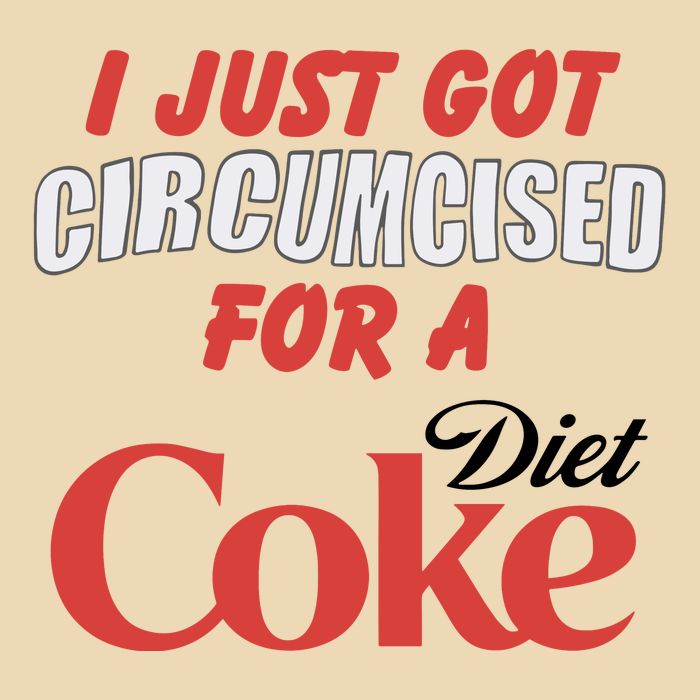 I Just Got Circumcised For A Diet C.O.K.E Drawstring Bag
