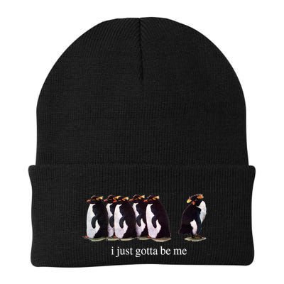 I Just Gotta Be Me Penguin Funny Tv Show Beanie