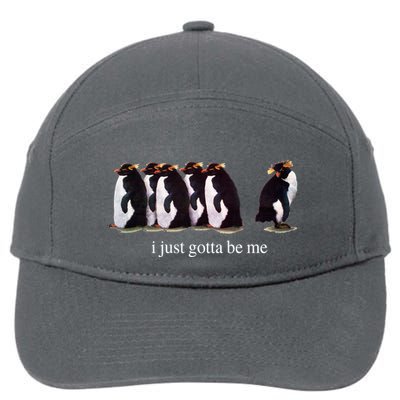 I Just Gotta Be Me Penguin Funny Tv Show 7-Panel Snapback Hat