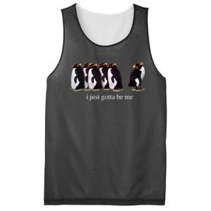 I Just Gotta Be Me Penguin Funny Tv Show Mesh Reversible Basketball Jersey Tank