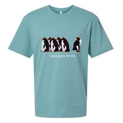 I Just Gotta Be Me Penguin Funny Tv Show Sueded Cloud Jersey T-Shirt