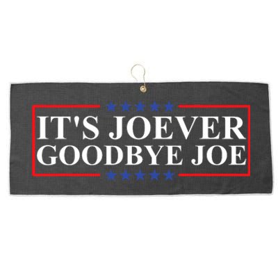 Its Joever Goodbye Joe! President Biden Drops Out Of Race Large Microfiber Waffle Golf Towel