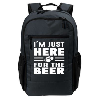 I'm Just Here For The Beer Funny Girlfriend Football Daily Commute Backpack