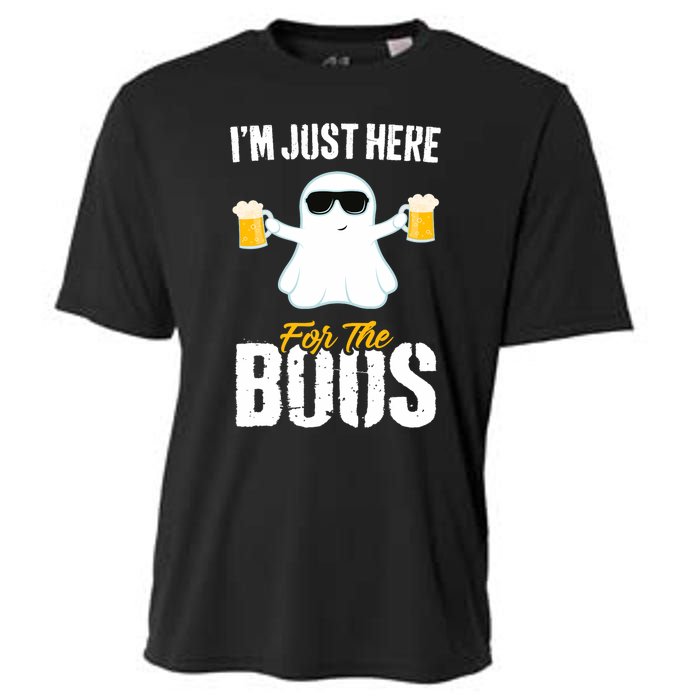 IM Just Here For The Boos Beer Funny Halloween Cooling Performance Crew T-Shirt