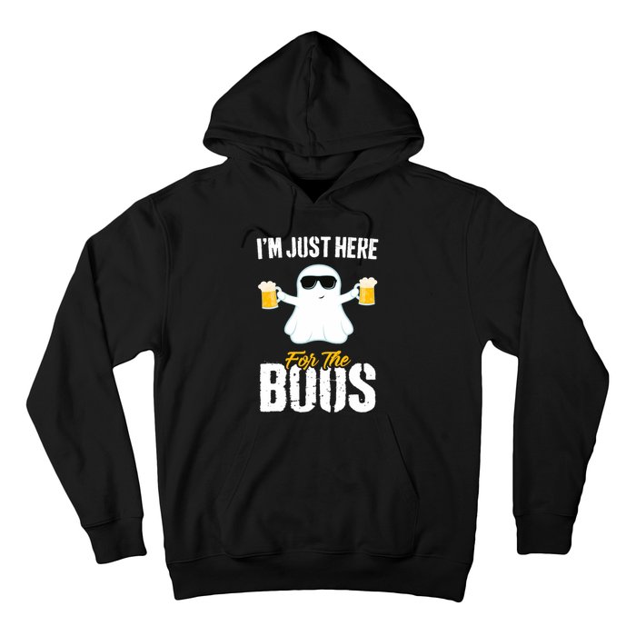 IM Just Here For The Boos Beer Funny Halloween Hoodie