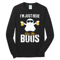 IM Just Here For The Boos Beer Funny Halloween Tall Long Sleeve T-Shirt