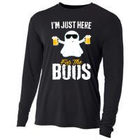 IM Just Here For The Boos Beer Funny Halloween Cooling Performance Long Sleeve Crew