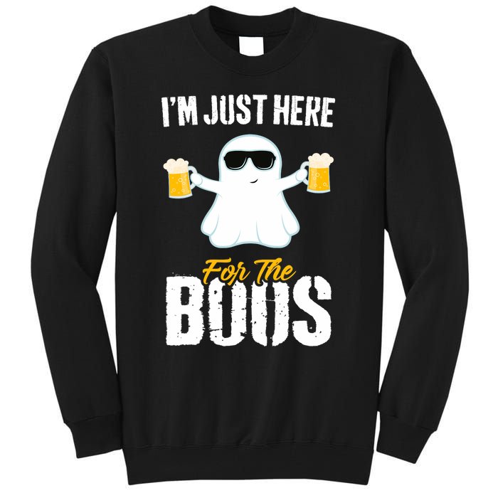 IM Just Here For The Boos Beer Funny Halloween Tall Sweatshirt