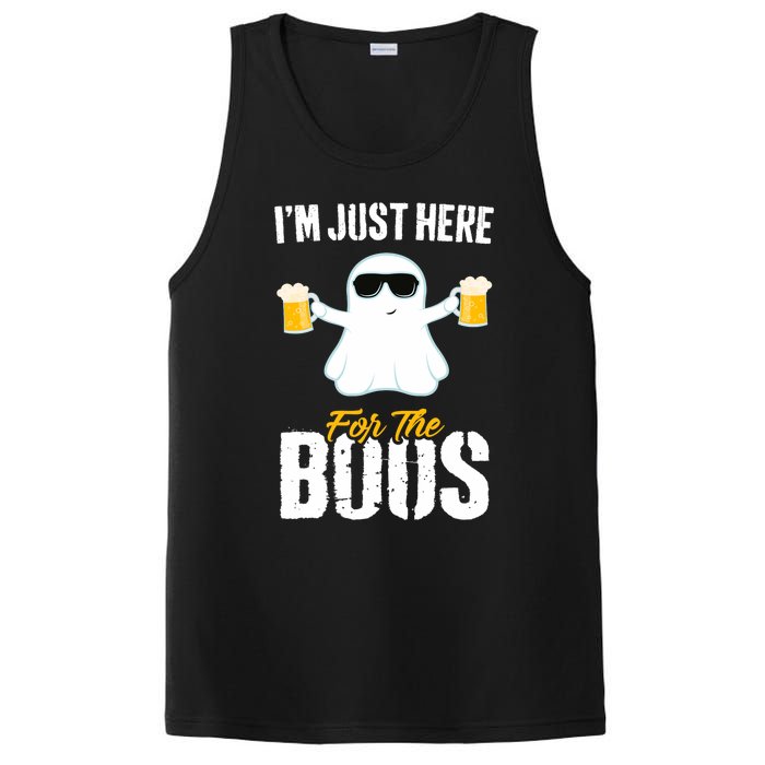 IM Just Here For The Boos Beer Funny Halloween PosiCharge Competitor Tank