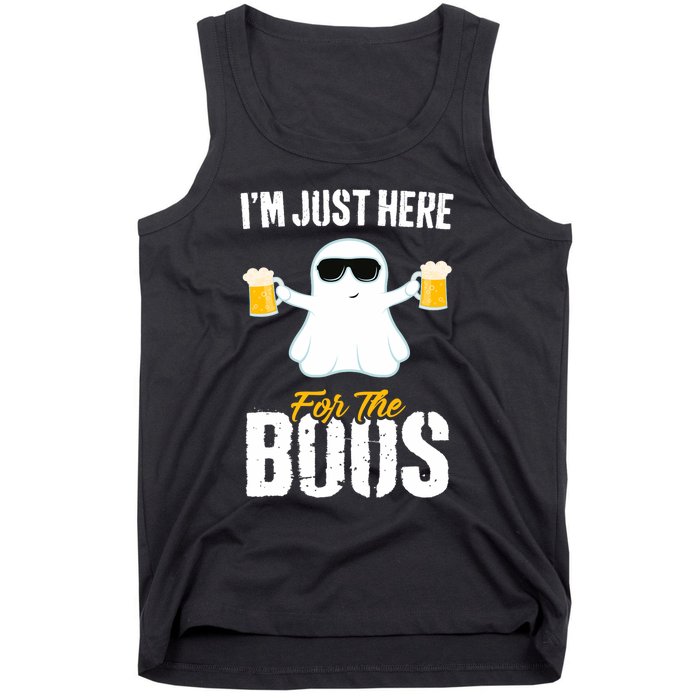 IM Just Here For The Boos Beer Funny Halloween Tank Top