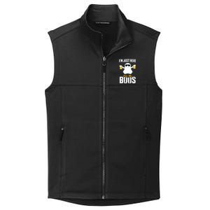 IM Just Here For The Boos Beer Funny Halloween Collective Smooth Fleece Vest