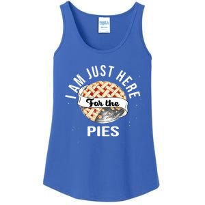 Im Just Here For The Pie Funny Thanksgiving Gift Ladies Essential Tank