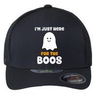 IM Just Here For The Boos Funny Halloween Drinking Flexfit Unipanel Trucker Cap
