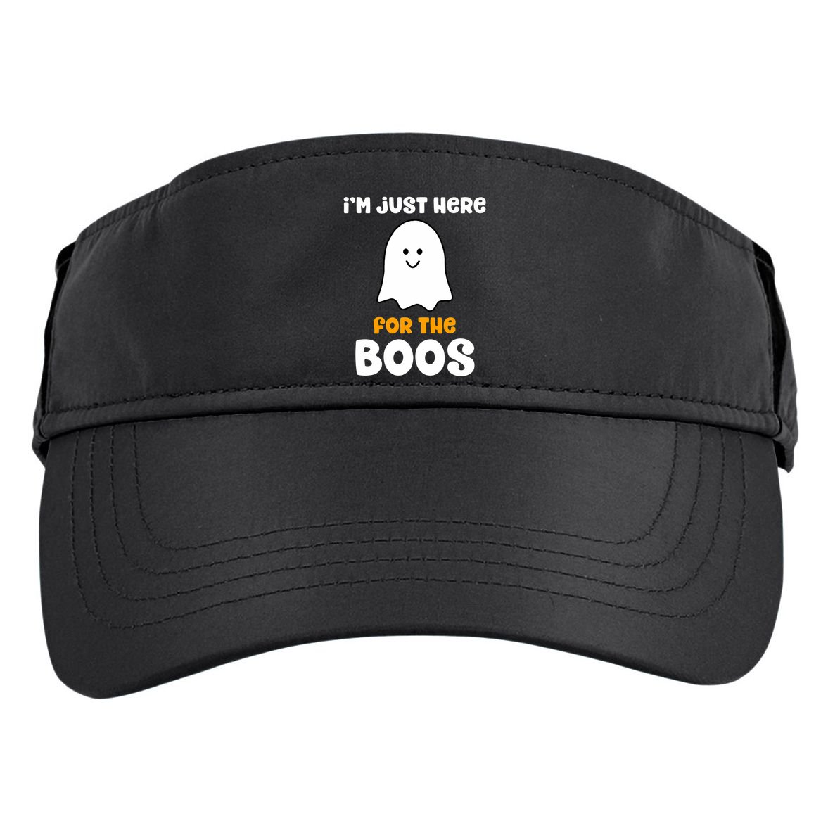 IM Just Here For The Boos Funny Halloween Drinking Adult Drive Performance Visor