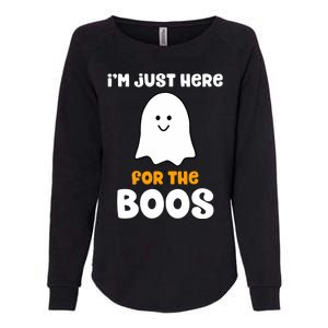 IM Just Here For The Boos Funny Halloween Drinking Womens California Wash Sweatshirt