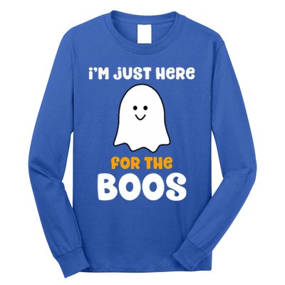 IM Just Here For The Boos Funny Halloween Drinking Long Sleeve Shirt