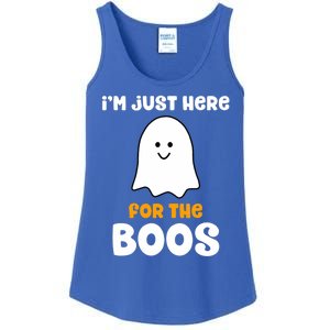 IM Just Here For The Boos Funny Halloween Drinking Ladies Essential Tank