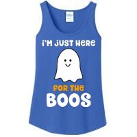 IM Just Here For The Boos Funny Halloween Drinking Ladies Essential Tank