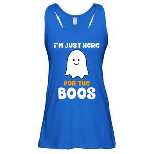 IM Just Here For The Boos Funny Halloween Drinking Ladies Essential Flowy Tank