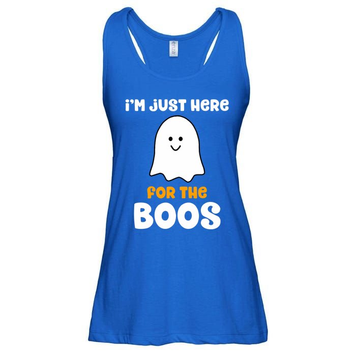 IM Just Here For The Boos Funny Halloween Drinking Ladies Essential Flowy Tank