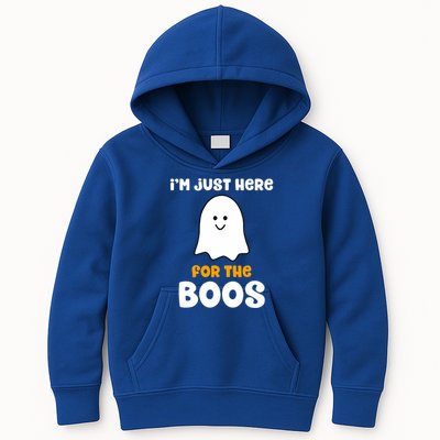IM Just Here For The Boos Funny Halloween Drinking Kids Hoodie