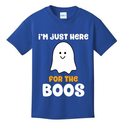 IM Just Here For The Boos Funny Halloween Drinking Kids T-Shirt