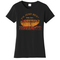 Im Just Here For The Hot Dogs Foodie Weiner Women's T-Shirt