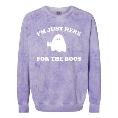 Im Just Here For The Boos Halloween Cute Gift And Gift Colorblast Crewneck Sweatshirt