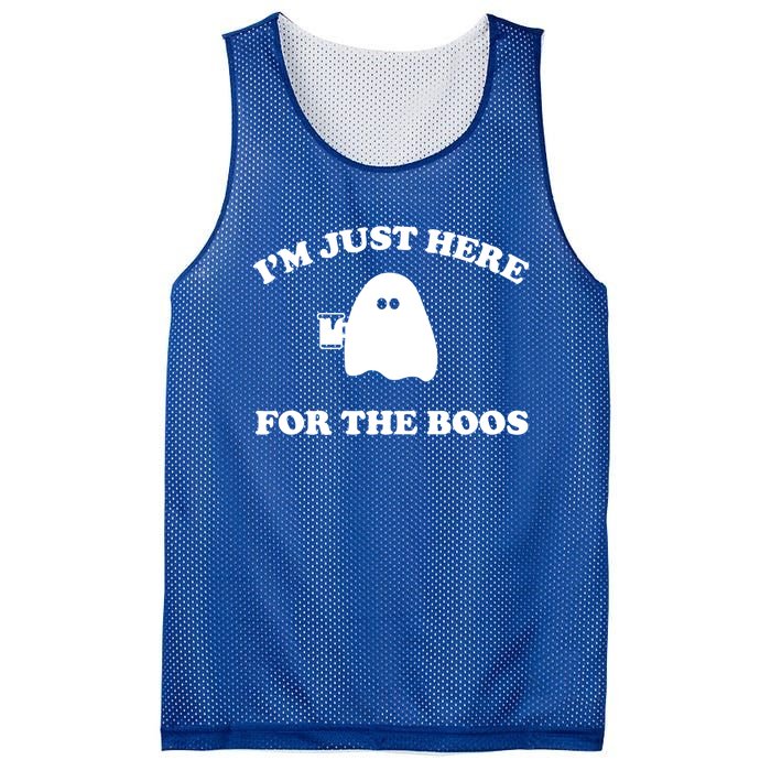 Im Just Here For The Boos Halloween Cute Gift And Gift Mesh Reversible Basketball Jersey Tank