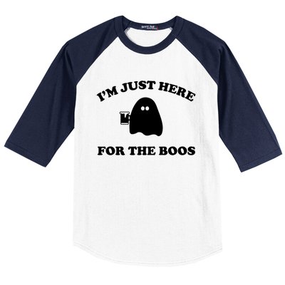 Im Just Here For The Boos Halloween Cute Gift And Gift Baseball Sleeve Shirt