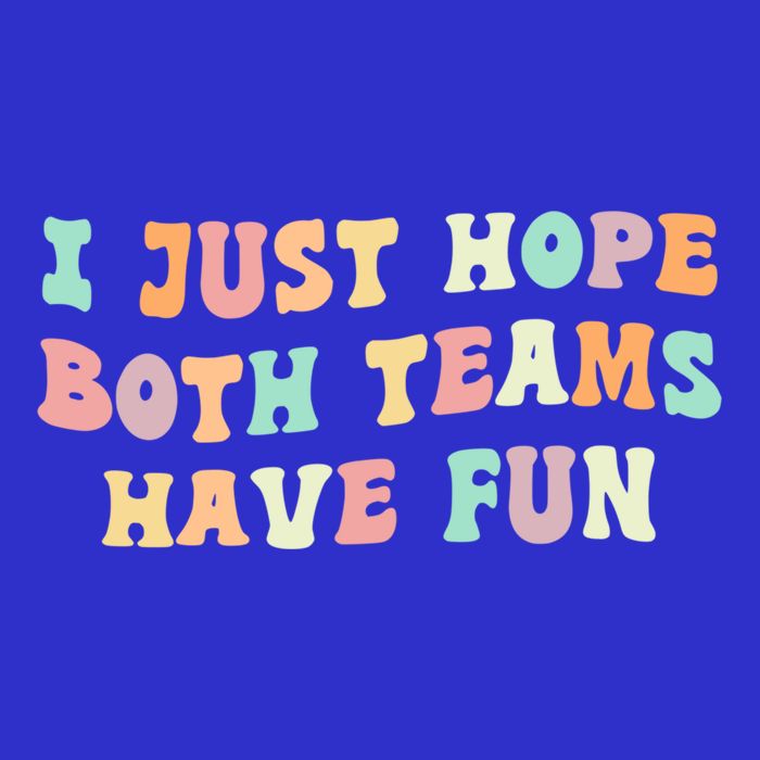 I Just Hope Both Teams Have Fun Football Funny Sports Gift 16 in Basic Backpack