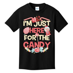 IM Just Here For The Candy Funny Halloween Kids T-Shirt