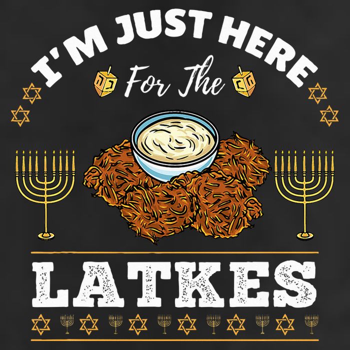 Im Just Here For The Latkes Chanukah Hanukkah  25L Jumbo Tote
