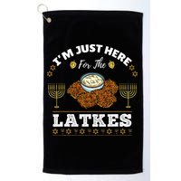 Im Just Here For The Latkes Chanukah Hanukkah  Golf Towel