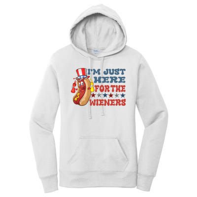 Im Just Here For The Wieners Sausage Women's Pullover Hoodie