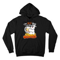 IM Just Here For The Boos Funny Halloween Ghost Hoodie